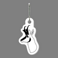 Zippy Clip - Antelope Head Decorated Tag W/ Clip Tab